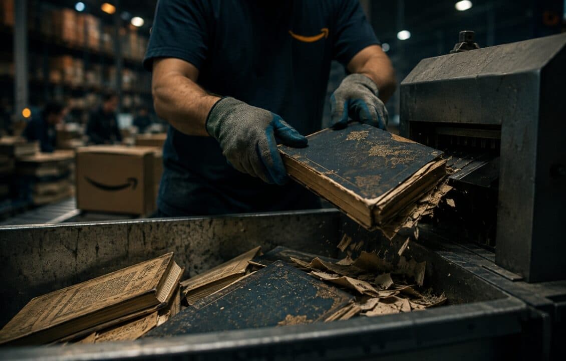 مستودع أمازون في لاس فيجاس يضم كتبًا نادرة تُمسح ضوئيًا