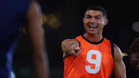 رونالدو في تدريبات النصر