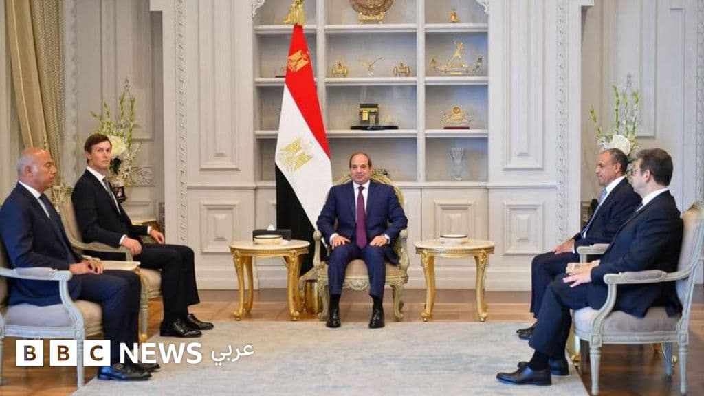 Sisi and Kushner meeting in Al‑Alamein