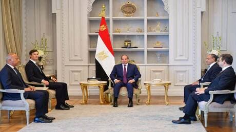 Egyptian President Abdel Fattah El-Sisi and Jared Kushner
